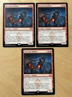 MTG Magic the Gathering 1x Skarrgan Hellkite Ravnica Allegiance LP - Image 1