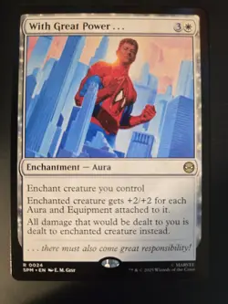 With Great Power . . . NM Marvel's Spider-Man MTG FREE SHIPPING - Image 1