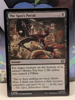 FOIL - MTG Magic the Gathering - Marvel's Spider-Man - The Spot's Portal 68 - NM - Image 1