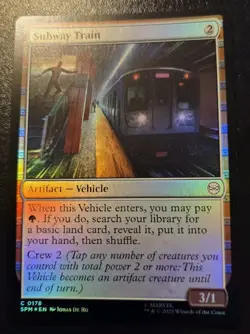 Subway Train 0178 Foil Common Spider-Man Magic: The Gathering - Image 1