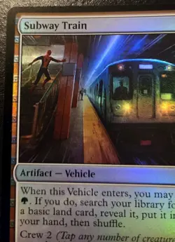 Subway Train 0178 Foil Common Spider-Man Magic: The Gathering - Image 2