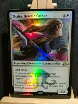 Thalia, Heretic Cathar FOIL Promo - Eldritch Moon Rare - NM to LP (see pics) MTG - Image 1