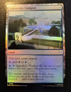 University Campus 0186 Foil Land Spider-Man Magic: The Gathering - Image 1