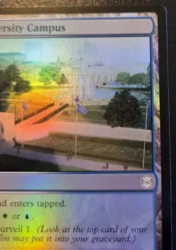 University Campus 0186 Foil Land Spider-Man Magic: The Gathering - Image 3