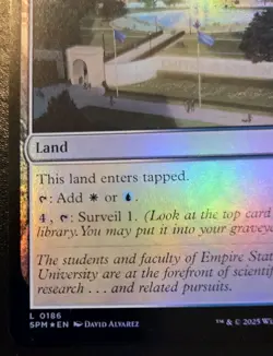 University Campus 0186 Foil Land Spider-Man Magic: The Gathering - Image 4