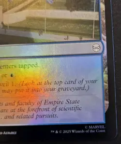 University Campus 0186 Foil Land Spider-Man Magic: The Gathering - Image 5