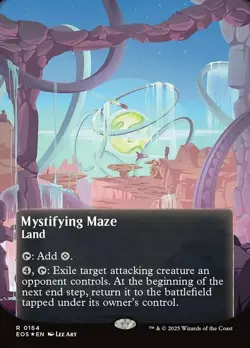 x1 Mystifying Maze (0164) - Galaxy Foil - Borderless R MTG Edge of Eternities: S - Image 1