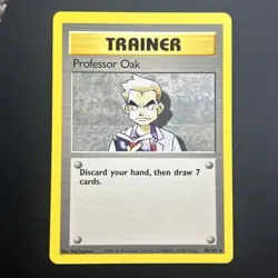Pokemon TCG - Professor Oak 88/102 Base Set Uncommon Shadowless WOTC 1999 - Image 1