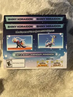 Pokemon Scarlet and Violet: Gamestop Shiny Miraidon OR Koraidon Code UNSCRATCHED - Image 1