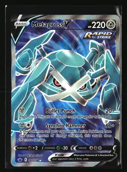 Pokemon METAGROSS V 181/198 Full Art (2021 SWSH Chilling Reign) NM/Near Mint - Image 1