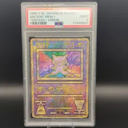 PSA 9 Ancient Mew I NINTEDO Error Pokemon Japanese Promo 1999 - Image 1
