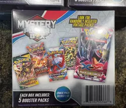 Lot Of 3 Pokemon Mystery Power Box Chase Pack Seeded 1:10 (5 Booster Packs) - Image 2