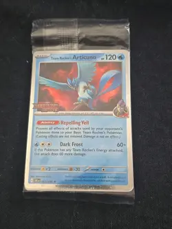 Sealed! Team Rocket's Articuno 051/182 Pokemon Destined Rivals Stamped Promo NM - Image 1