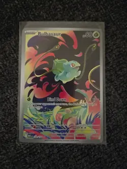 Pokemon TCG Mega Evolution Me01: Bulbasaur Illustration Rare Near Mint - Image 1