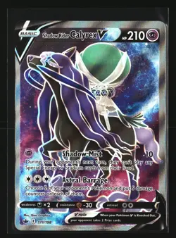 Pokemon SHADOW RIDER CALYREX V 171/198 Full Art (Chilling Reign) NM/Near Mint - Image 1