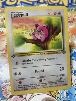 JIGGLYPUFF 1999 Pokemon Jungle Set 1st EDITION Common POKEMON 54/64 - Image 2