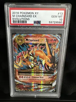 PSA 10 M CHARIZARD ex #13 - 2016 POKEMON XY EVOLUTIONS HOLO - Image 1