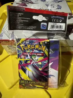 Pokemon Mega Evolution Mini Portfolio & 12 Booster Packs New Factory Sealed Box - Image 5