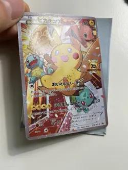 2016 XY Promo 20th Anniversary Festa 279 Pikachu Full Art Holo CUST0M Fan Card - Image 2