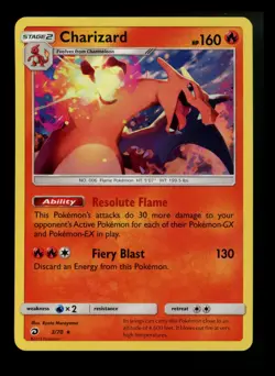Charizard 3/70 Dragon Majesty 2018 Holo Rare Pokemon Card TCG - Image 1