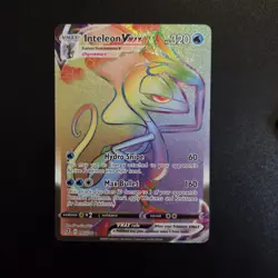 Pokemon Card - Inteleon VMAX 195/192 Pokemon Rebel Clash Rainbow Rare - M/NM - Image 1