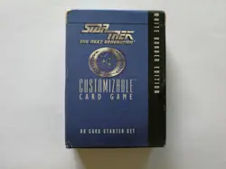 STAR TREK THE NEXT GENERATION CUSTOMIZABLE CARD GAME STARTER DECK WHITE BORDER - Image 1
