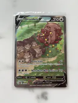 Greedant V 257/264 Ultra Rare Alt Full Art Holo Card(Pokemon TCG Fusion Strike) - Image 1
