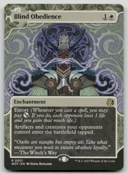 Blind Obedience R Wilds of Eldraine: Enchanting Tales 1 NM - Image 1