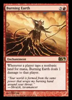 Burning Earth - Magic 2014 (M14) #130/249 MTG Magic The Gathering - Image 1