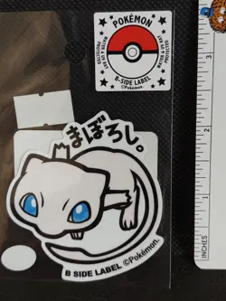 Mew Pokemon B-SIDE LABEL Sticker Japanese UV & Water Resistant Nintendo 2 - Image 3