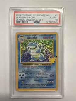 2021 POKEMON CELEBRATIONS CLASSIC COLL #2 BLASTOISE-HOLO PSA 10 🔥🔥 - Image 1