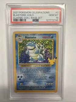 2021 POKEMON CELEBRATIONS CLASSIC COLL #2 BLASTOISE-HOLO PSA 10 🔥🔥 - Image 2