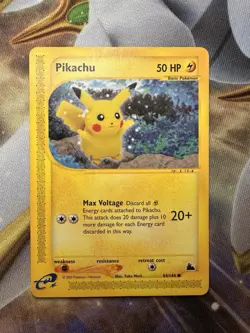 2003 Pokemon Pikachu Skyridge 84/144 Non Holo RARE TCG WOTC VINTAGE - Image 1