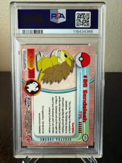 Pokemon 2000 Topps Chrome Sandslash Spectra PSA 7 Near Mint #28 - Image 2