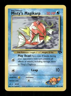 Pokemon Gym Challenge #088/132 Misty's Magikarp Common - Image 1