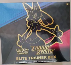 Pokemon TCG CROWN ZENITH ETB 2023 Elite Trainer Box - Sealed Brand New With Tear - Image 1