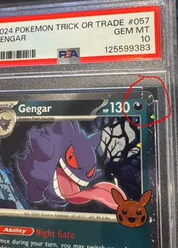 2024 POKEMON TRICK OR TRADE #057 GENGAR PSA 10 - Swirl/Spiral - Image 4