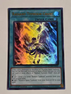 Radiant Typhoon Chant DOOD-EN061 Ultra Rare Yugioh Doom of Dimensions Mint - Image 1