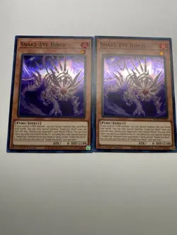 Yu-Gi-Oh! 2X Snake-Eye Birch 1st Edition Super Rare AGOV-EN009 NM/M - Image 1