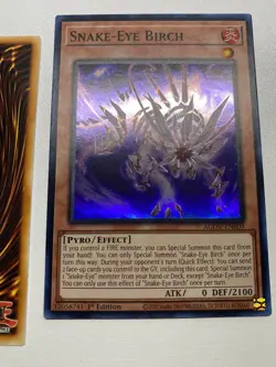 Yu-Gi-Oh! 2X Snake-Eye Birch 1st Edition Super Rare AGOV-EN009 NM/M - Image 4