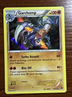 Garchomp Rare Holo Card XY BREAKpoint 70/122 Pokemon TCG Lightly Played - Image 1