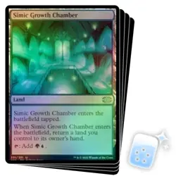FOIL SIMIC GROWTH CHAMBER X4 Double Masters 2022 Magic MTG MINT CARD - Image 1