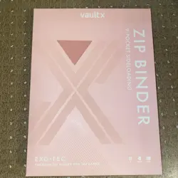 Pink - Vault X 9-Pocket Exo-Tec Zip Binder (360 Cards) “NEW” - Image 1