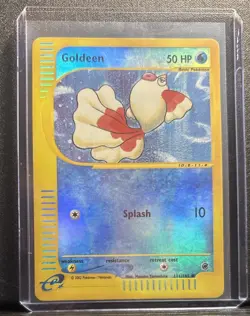 Pokemon TCG Goldeen Expedition Base Set Reverse Holo Card 111/165 - Image 1