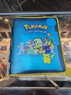 Vintage Pokemon Card Storage 3 Ring Zipper Binder Gotta Catch Em All Folder 1999 - Image 1