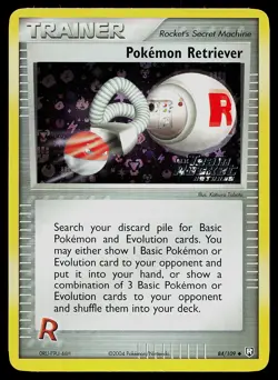Pokemon Card - Pokemon Retriever Team Rocket Returns 84/109 Reverse Holo Stamped - Image 1