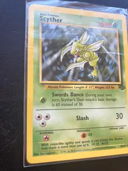 Scyther Jungle Rare 26/64 WOTC Vintage Pokemon Card NM 1999 - Image 2