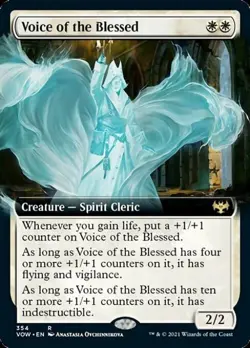 Voice of the Blessed (Extended Art) -Foil Light Play MTG Innistrad: Crimson Vow - Image 1