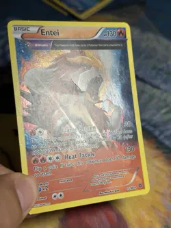 Entei 15/98 XY Ancient Orgins Reverse Holo Pokemon Card Rare Full Art DMG - Image 4
