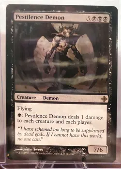 MtG Pestilence Demon Rise of the Eldrazi Regular - Image 1